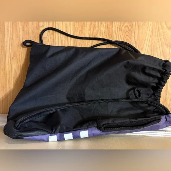 Adidas Purple & Black Drawstring Backpack - Picture 8 of 13